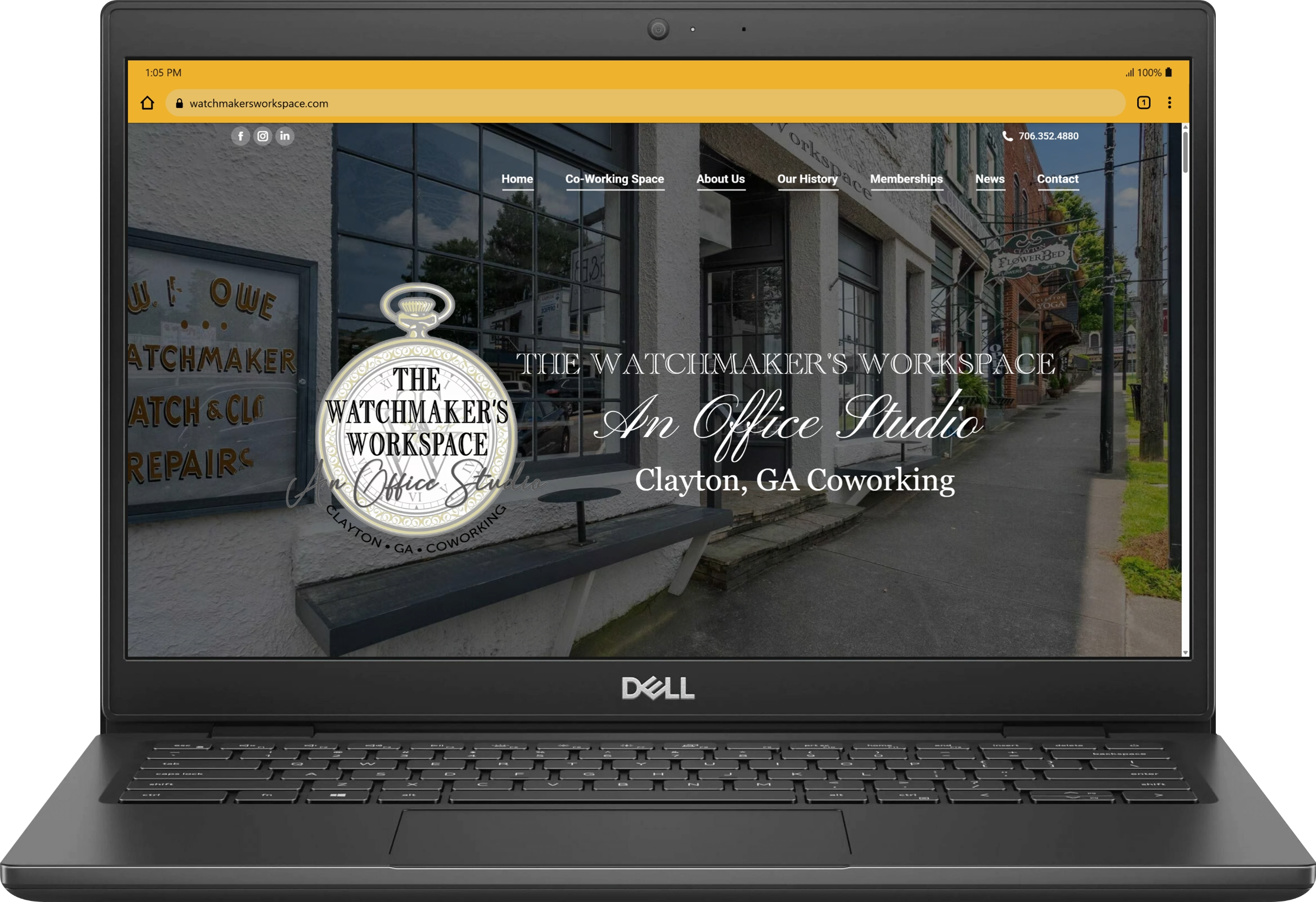 The Watchmaker’s Workspace desktop website screenshot