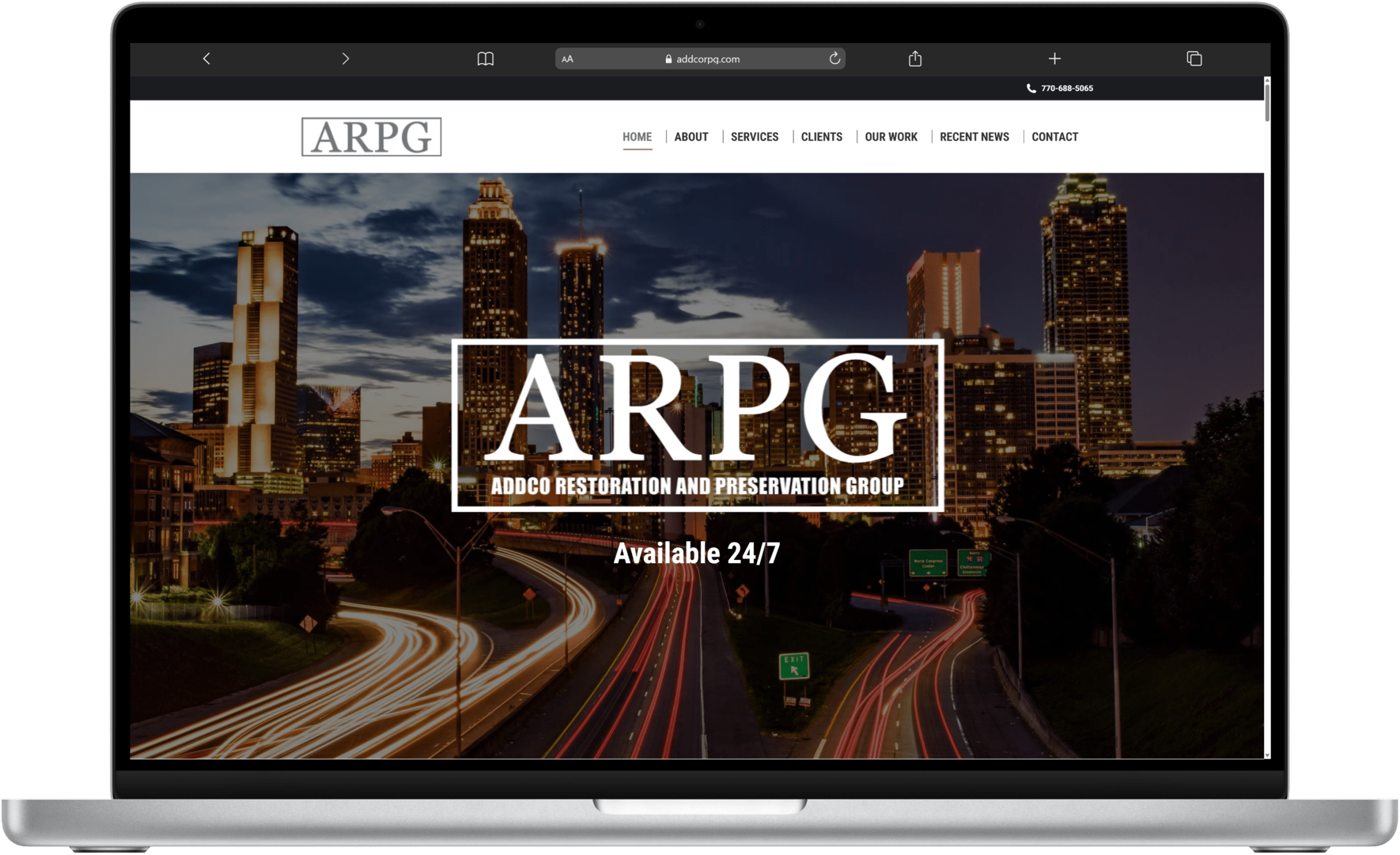 ADDCO RESTORATION AND PRESERVATION GROUP - DS Ragland ADDCO Restoration and Preservation Group desktop website screenshot